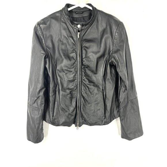 Wilsons Leather Maxima Black Leather Jacket Large - Picture 1 of 3